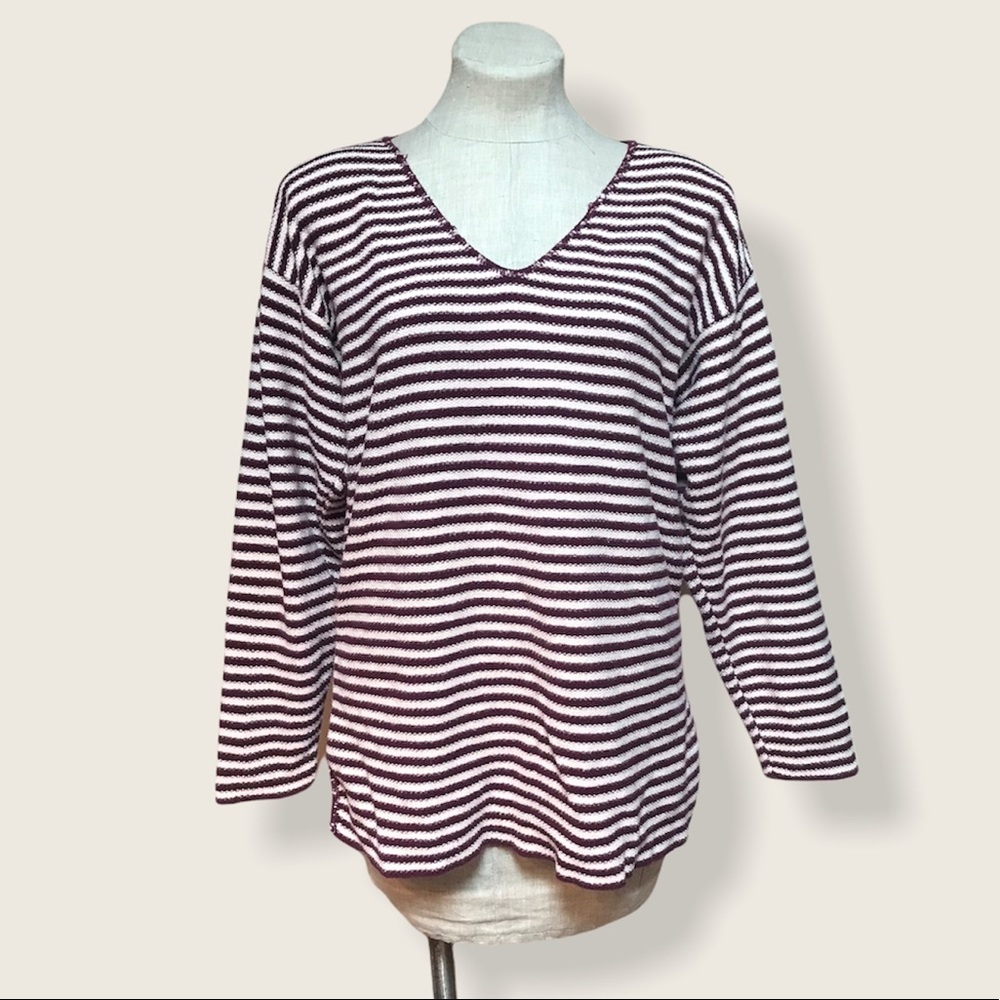 Vintage 90s Pullover Oversized Sweater Stripe S